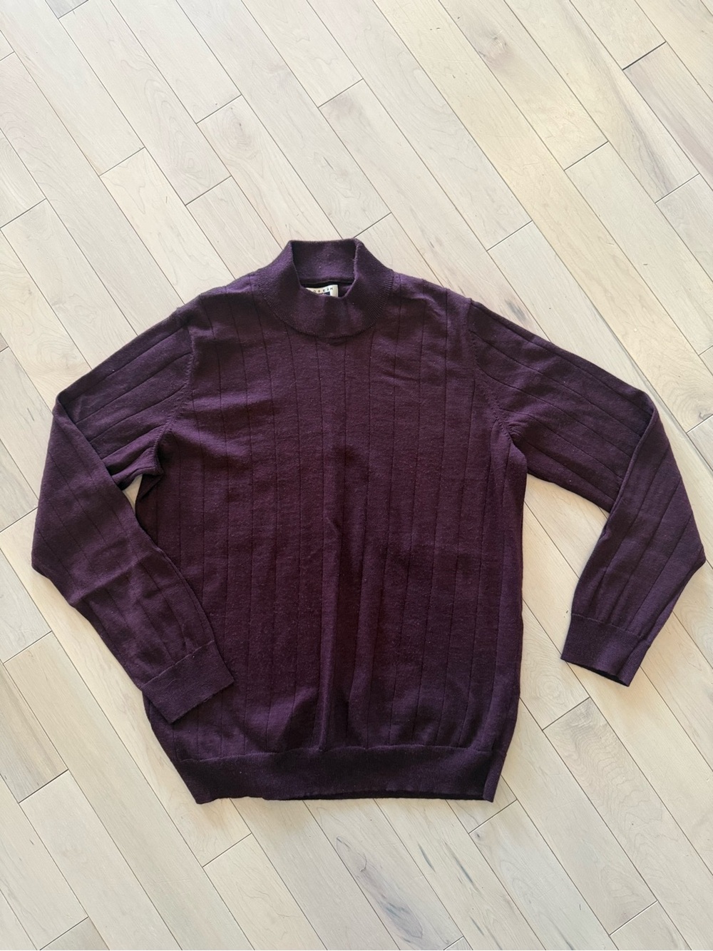 Joseph Abboud Men's Turtleneck Sweater in Deep Plum - Size Mens XXL